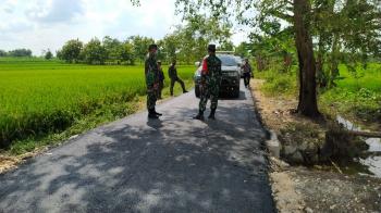 Danrem 082/CPYJ Tinjau Sasaran Fisik TMMD 110 Tambakrejo Bojonegoro